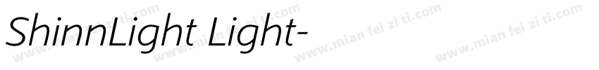 ShinnLight Light字体转换